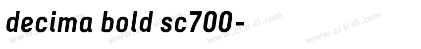 decima bold sc700字体转换